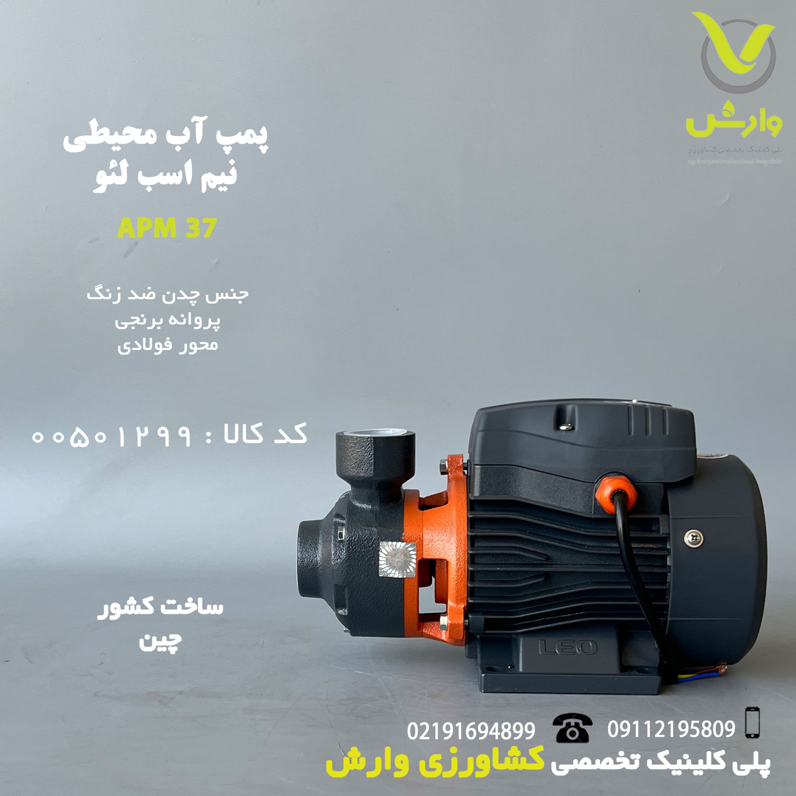 پمپ آب محیطی نیم اسب لئو APM37