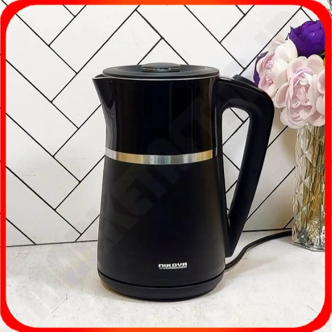 کتری برقی nk-206 برقی 1/7 لیتری مشکی نیکوا