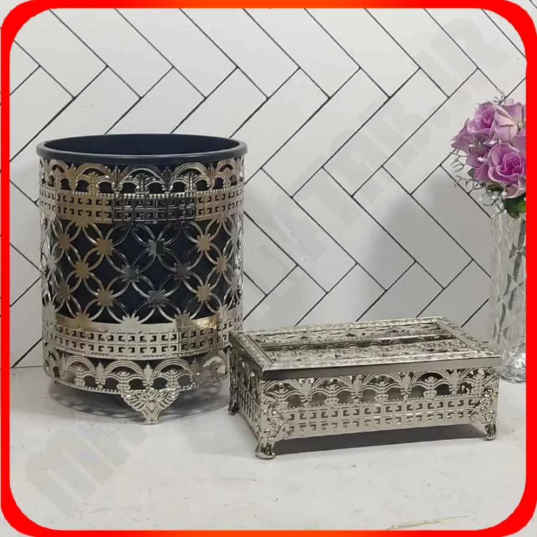 سطل و دستمال پانچ پرده ایی سیلور زومبا