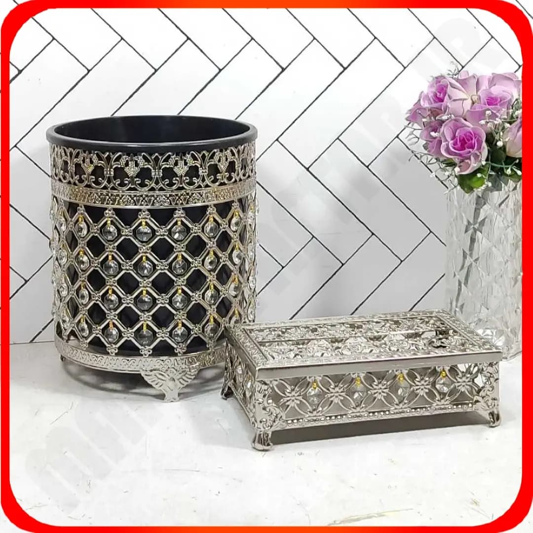 سطل و دستمال کریستال سیب سیلور زومبا