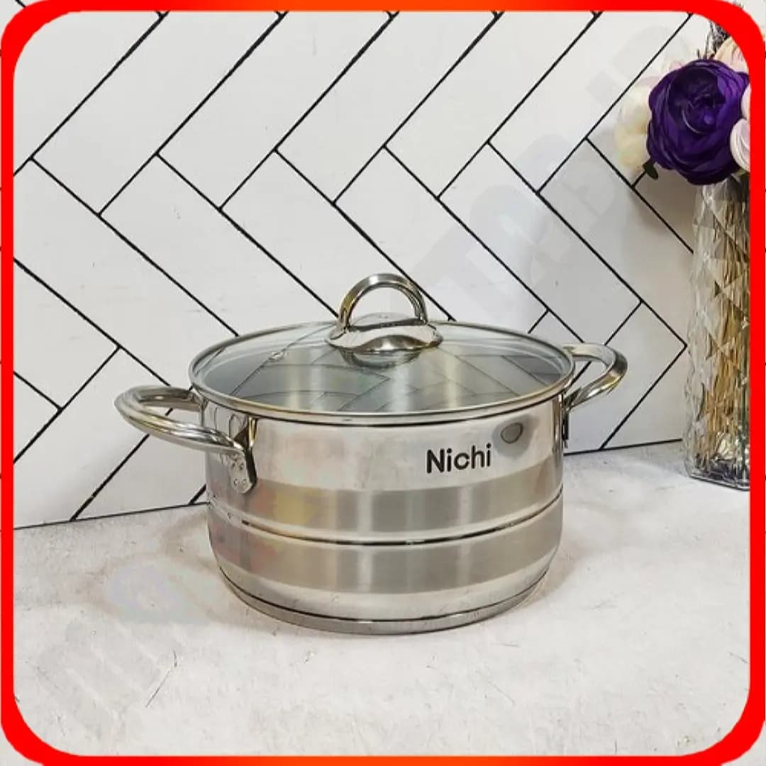 NC-20-2 قابلمه 20استیل درب پیرکس نیچی