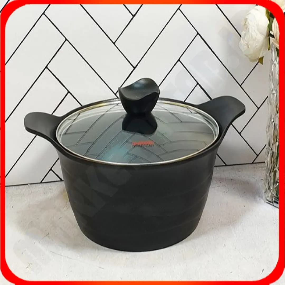 قابلمه سایز 24 دایکاست مشکی صدف 40503002 سام ست (6