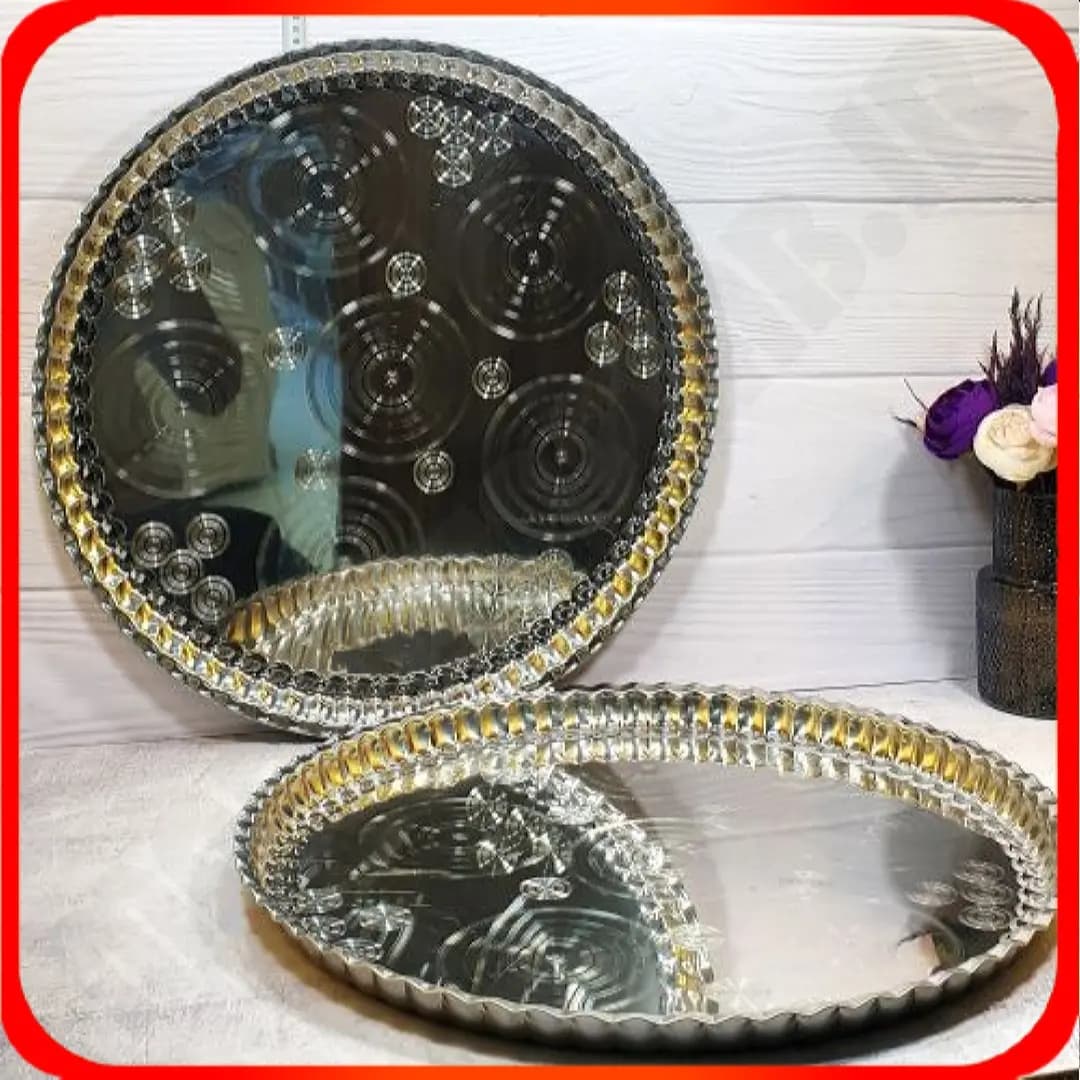 سینی 70 استیل ساده شهرزاد