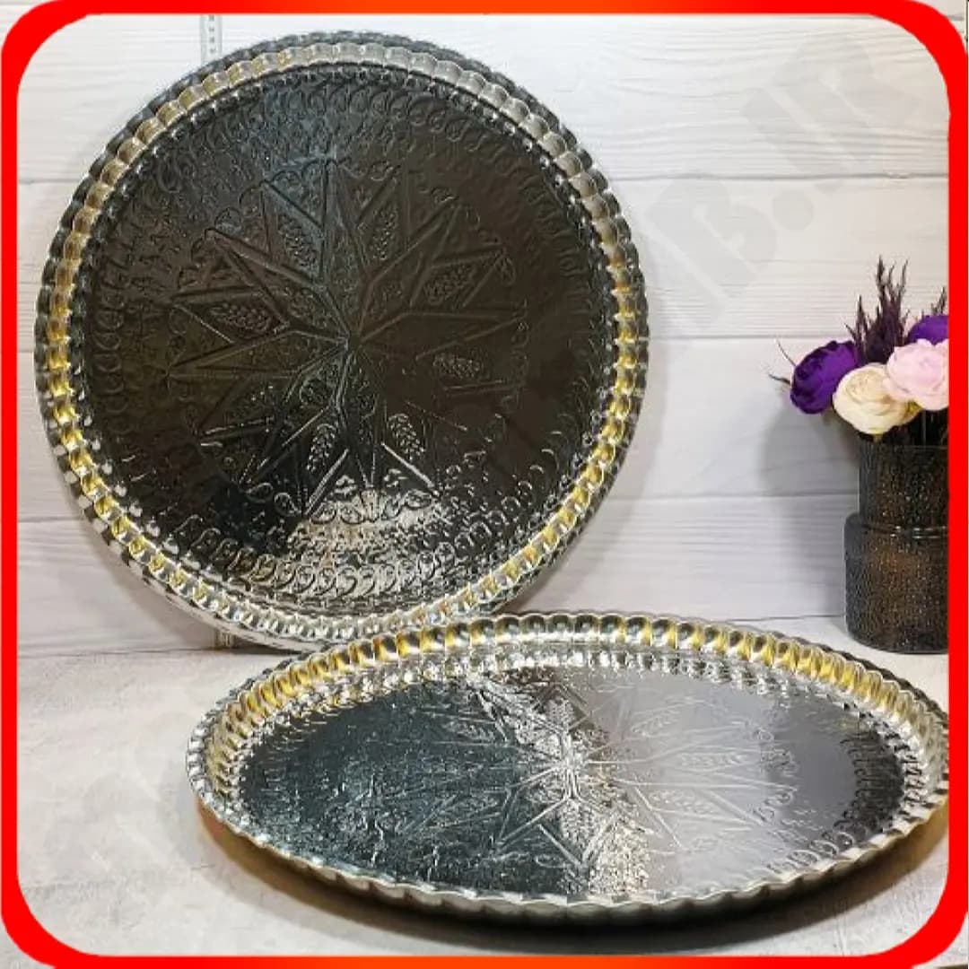 سینی استیل 70زمرد شهرزاد