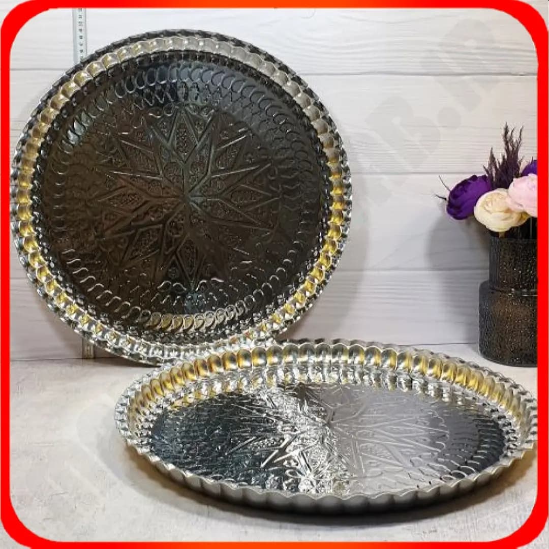 سینی استیل 60زمرد شهرزاد