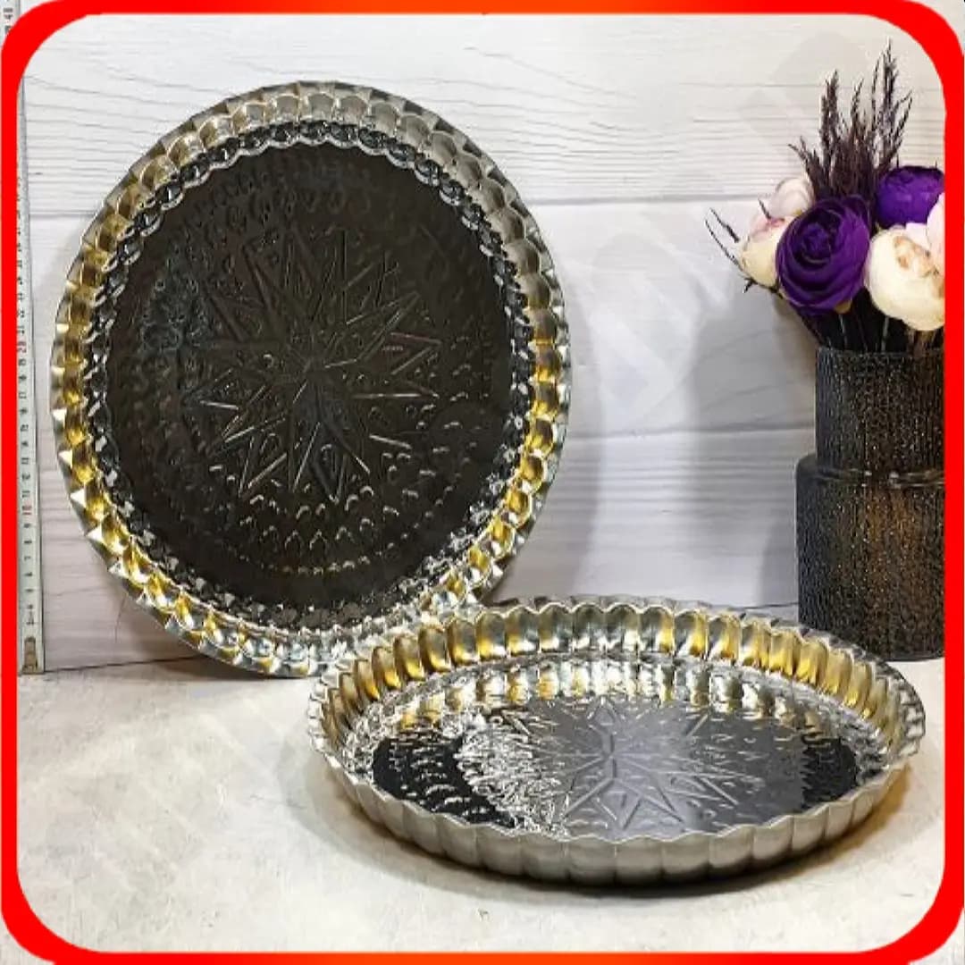 سینی استیل 40زمرد شهرزاد