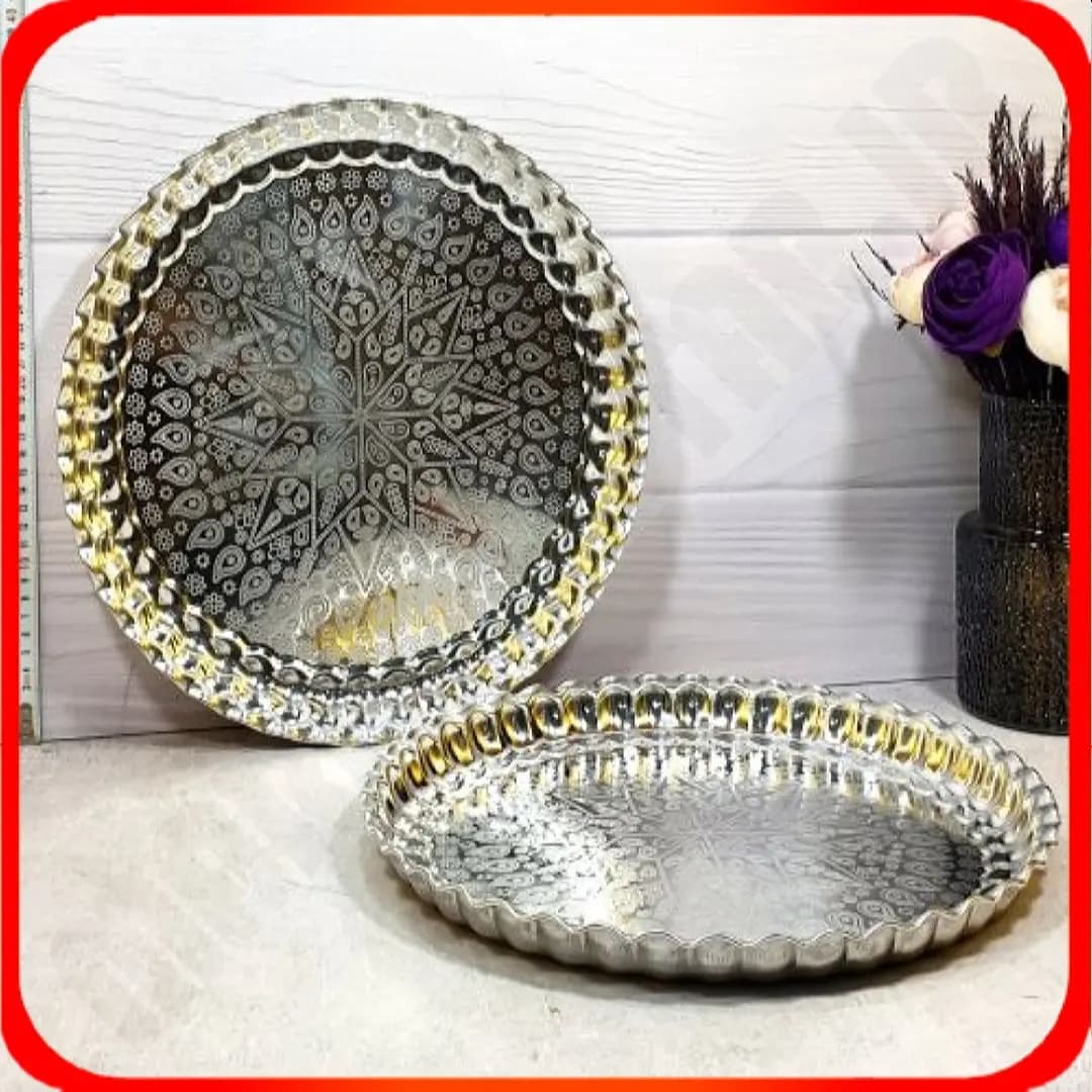 سینی روهی سایز 4کنگره زمرد شهرزاد