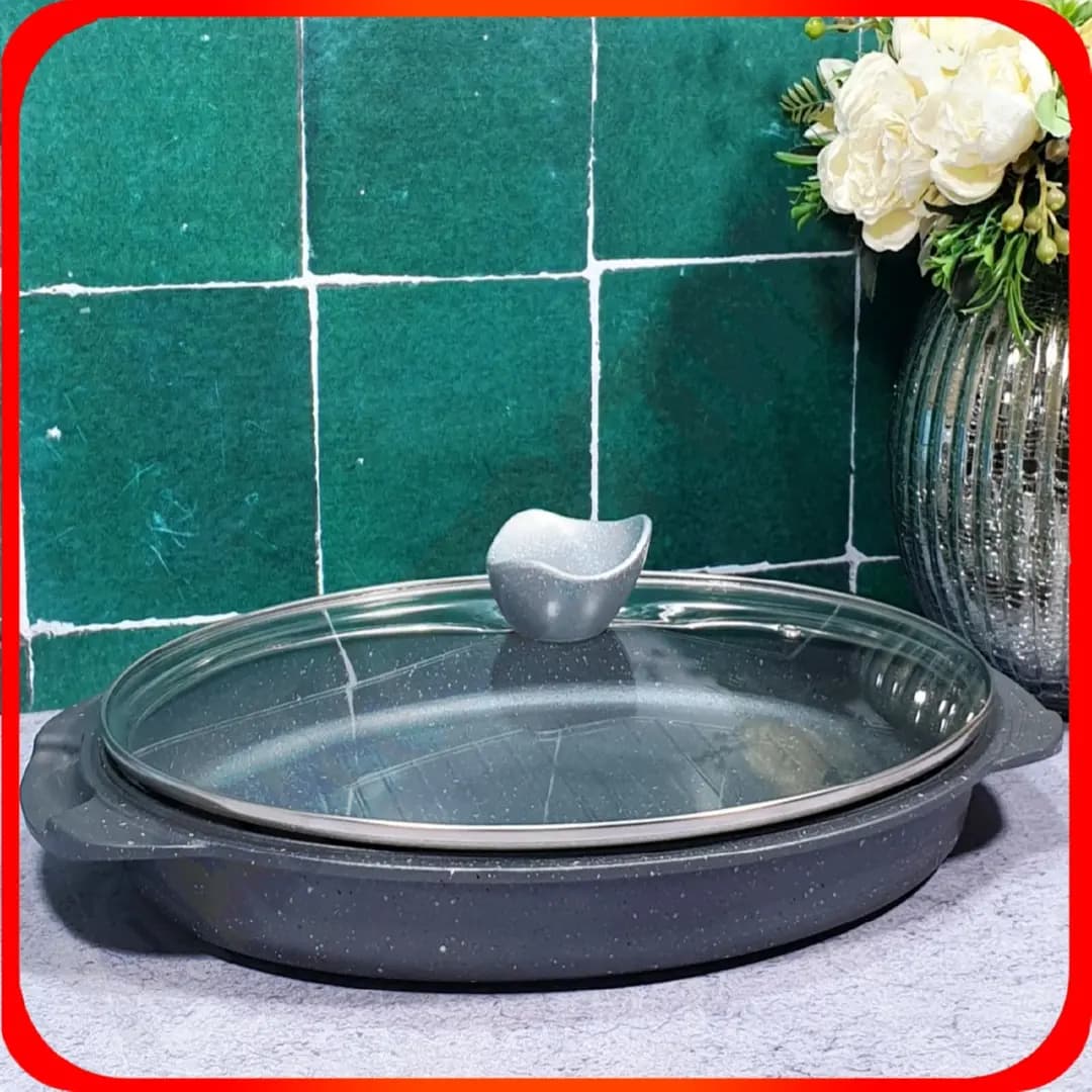 تابه ماهی پز نقره ای طرح اوج دایکاست40510004سام ست