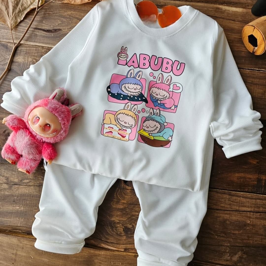 بلوز و شلوار بچگانه طرح لبوبو ۶