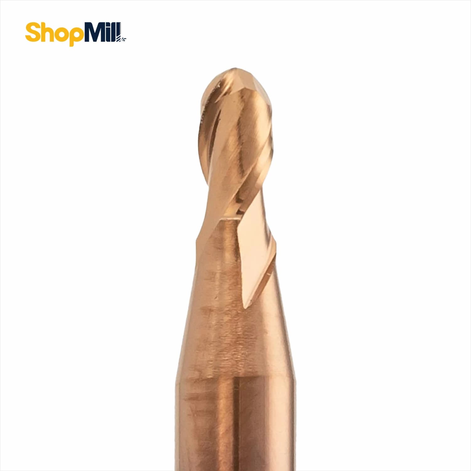 فرز انگشتی بال نوز الماس 2.5 OEM مدل 2F-R1.25*D4*50 HRC55 — تصویر ۲