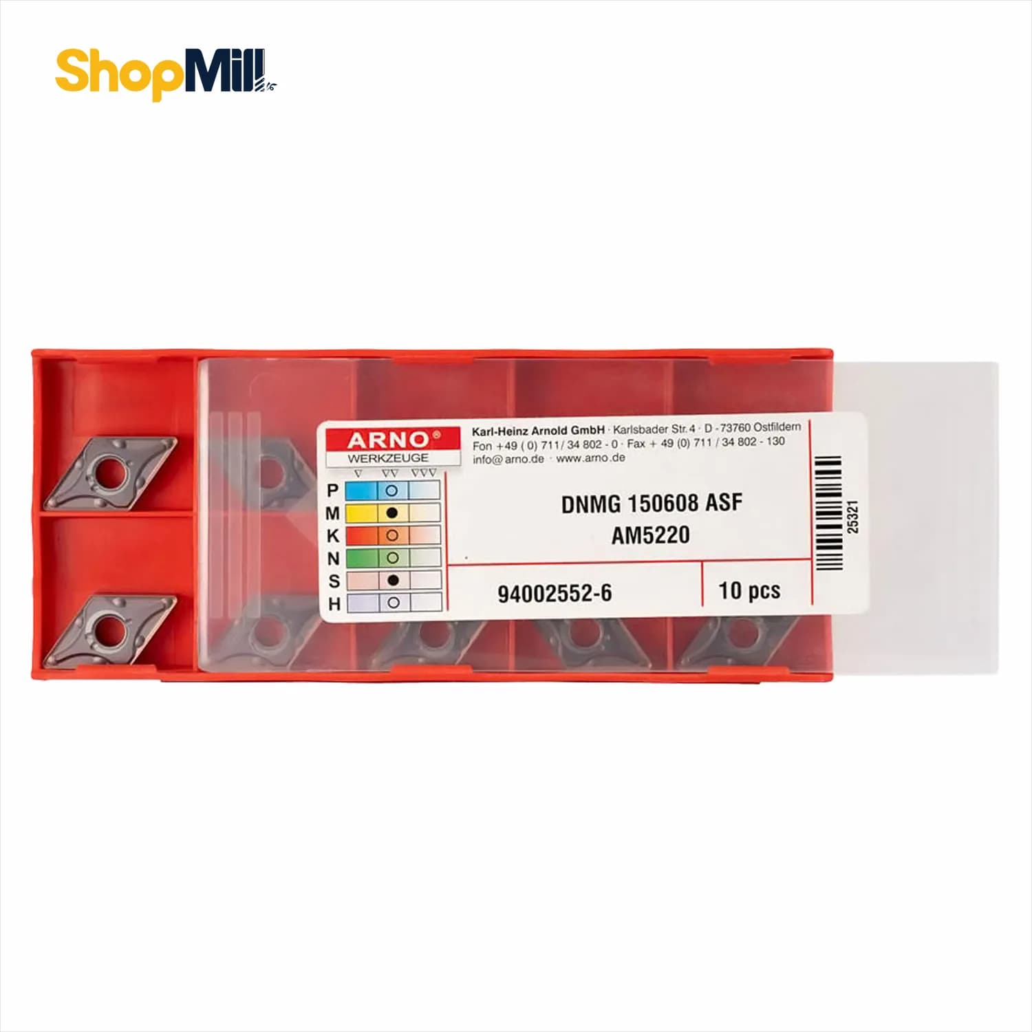 اینسرت الماس آرنو (ARNO) مدل DNMG150608-ASF AM5220