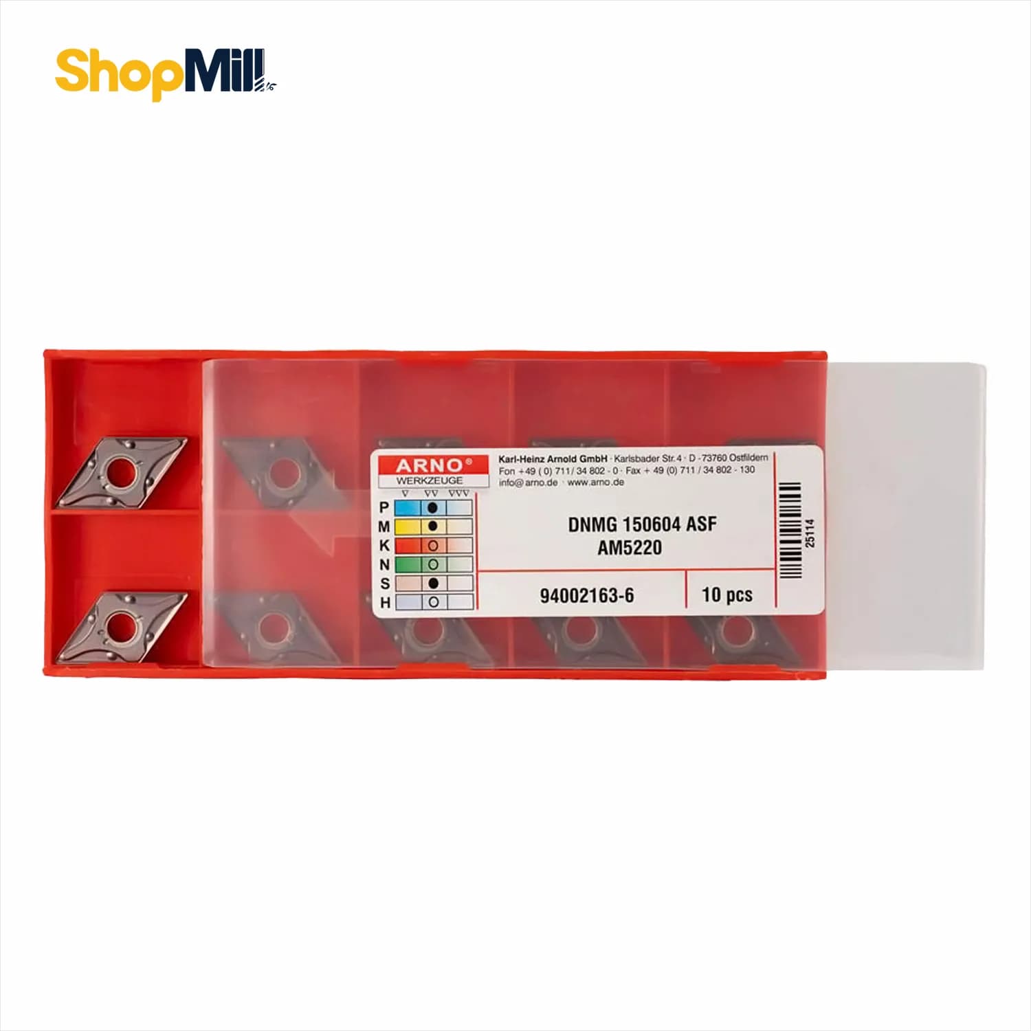 اینسرت الماس آرنو (ARNO) مدل DNMG150604-ASF AM5220