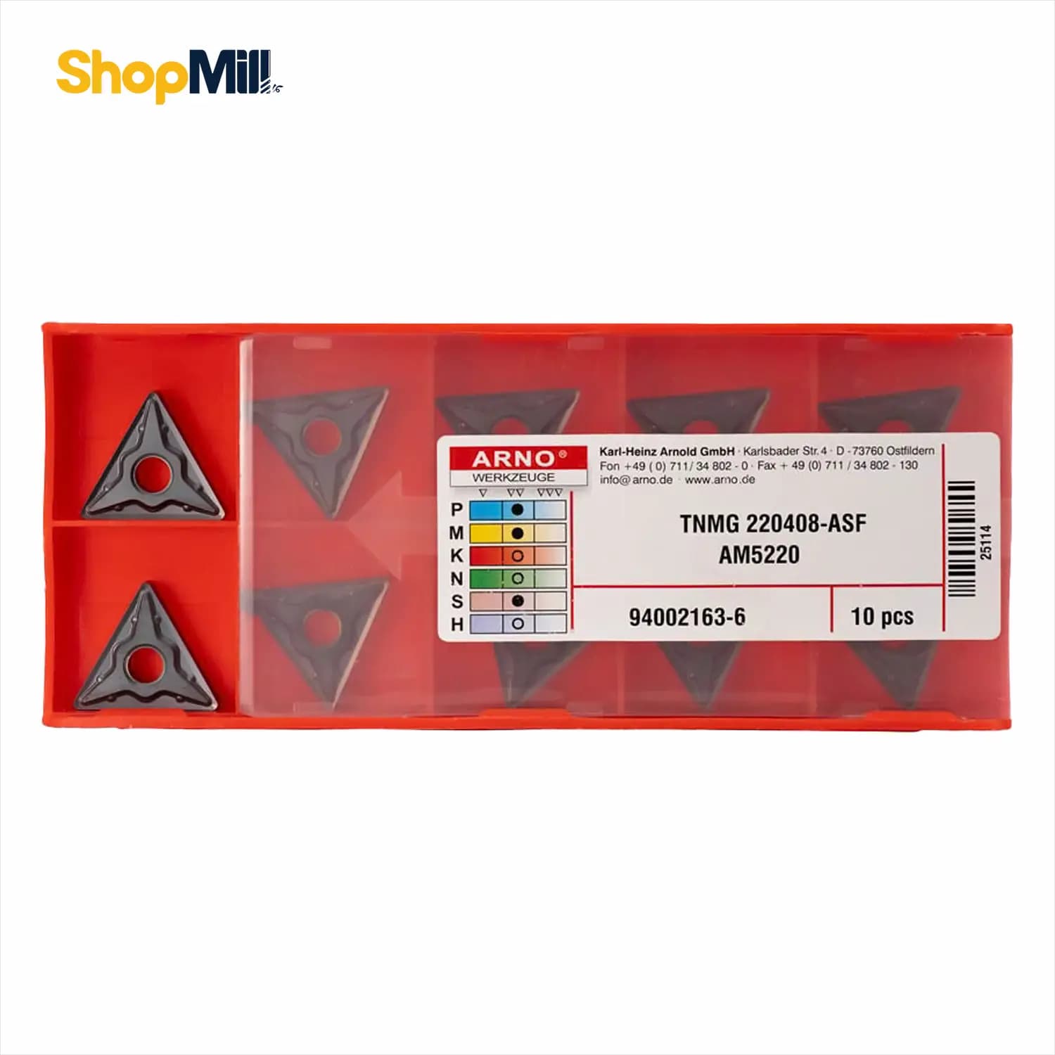اینسرت الماس آرنو (ARNO) مدل TNMG220408-ASF AM5220