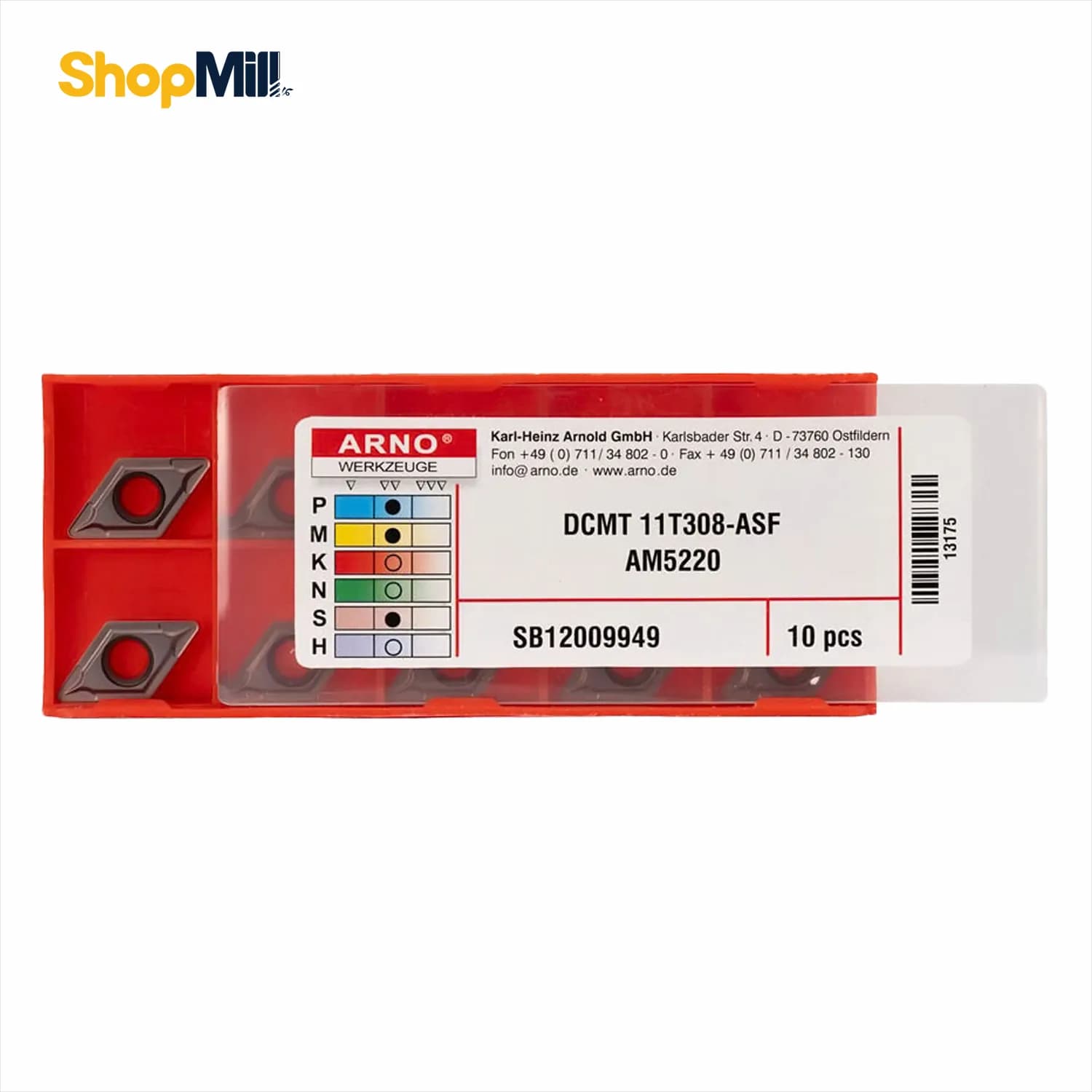 اینسرت الماس آرنو (ARNO) مدل DCMT11T308-ASF AM5220