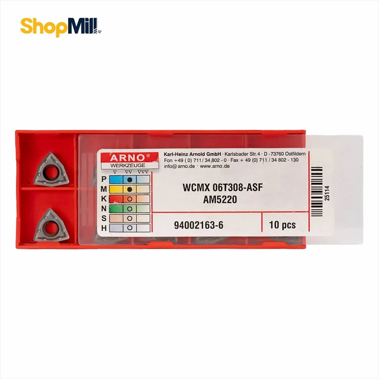 اینسرت الماس آرنو (ARNO) مدل WCMX06T308-ASF AM5220