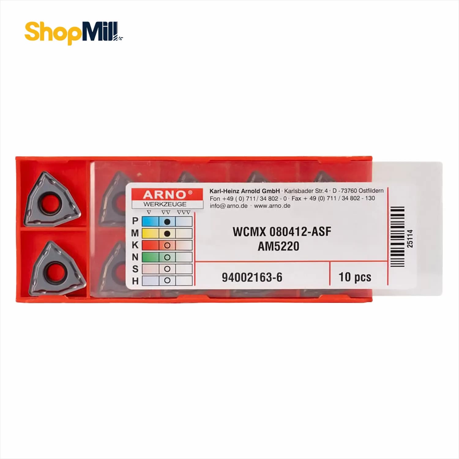 اینسرت الماس آرنو (ARNO) مدل WCMX080412-ASF AM5220