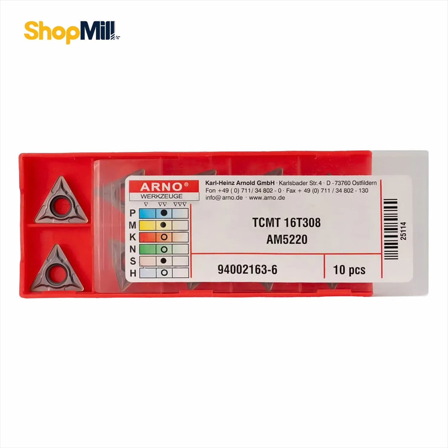 اینسرت الماس آرنو (ARNO) مدل TCMT16T308 AM5220