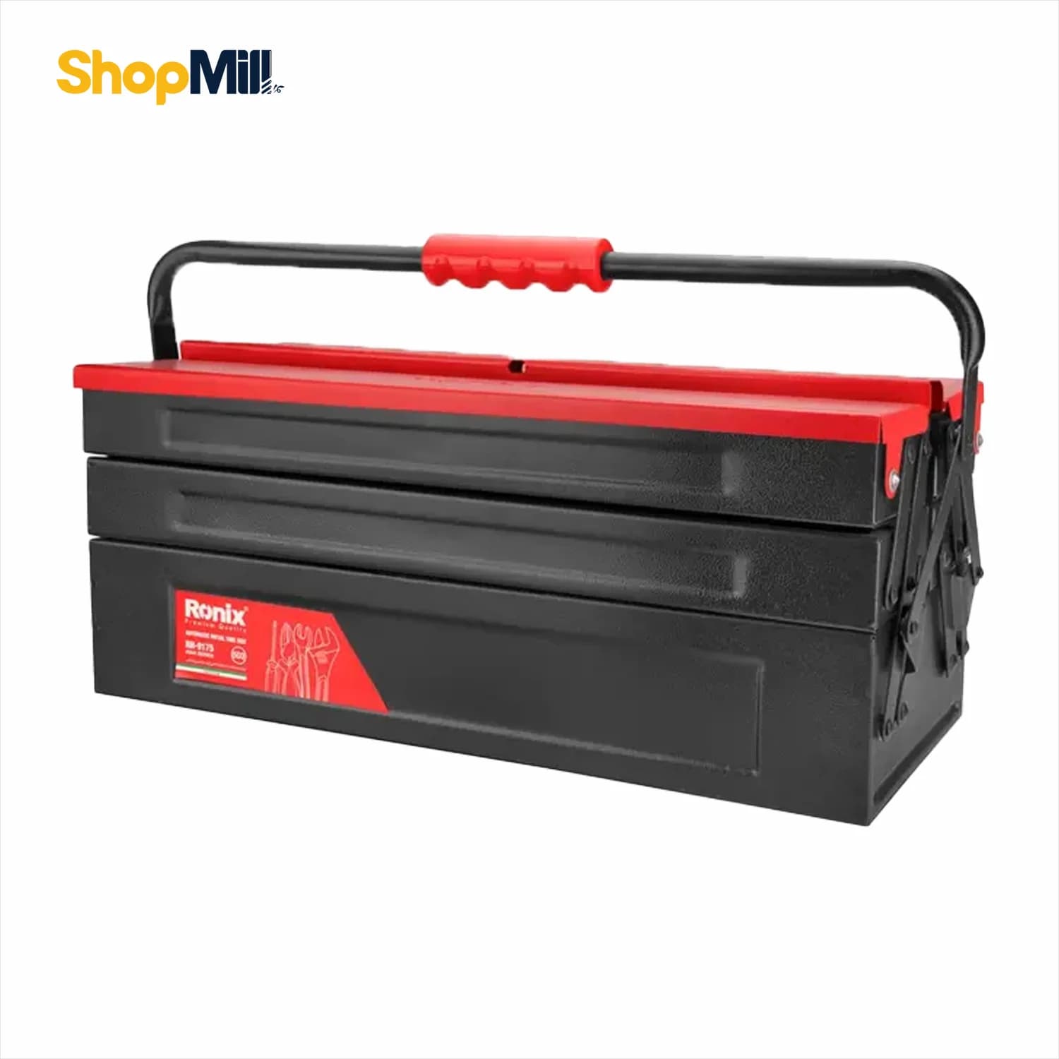 جعبه ابزار فلزی اتوماتیک 50 سانتی متر 3 طبقه رونیکس(Ronix) مدل RH-9175 — تصویر ۲