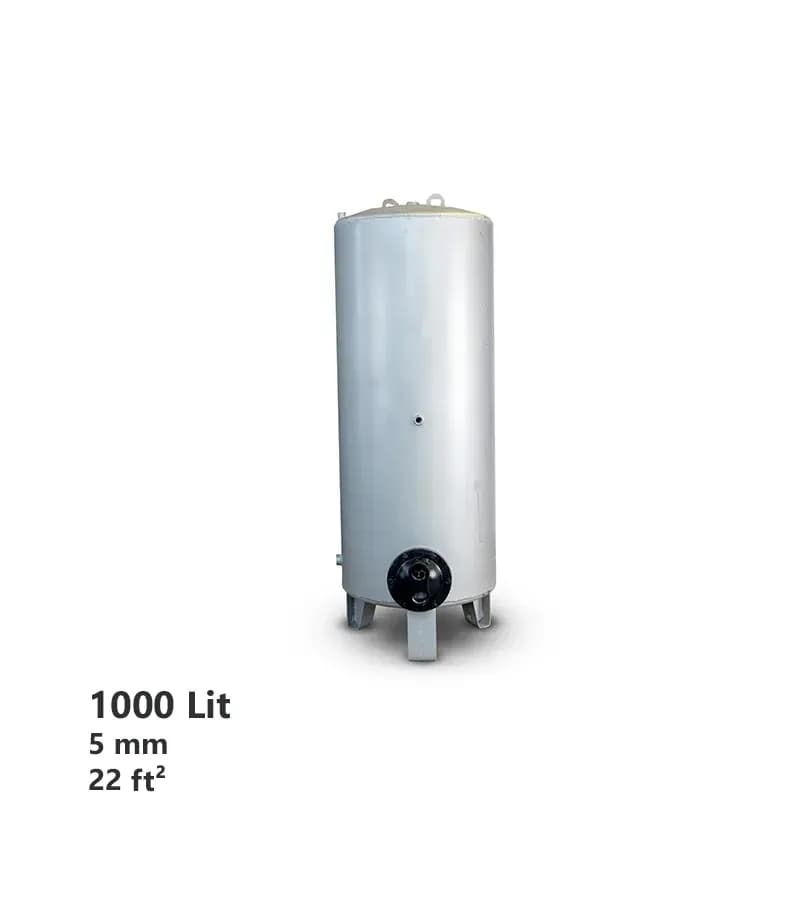 منبع کویل‌دار 1000 لیتری با ضخامت 5mm آراز صنعت