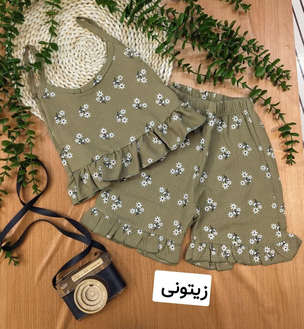 تاپ شلوارک دخترانه الینا — تصویر ۲