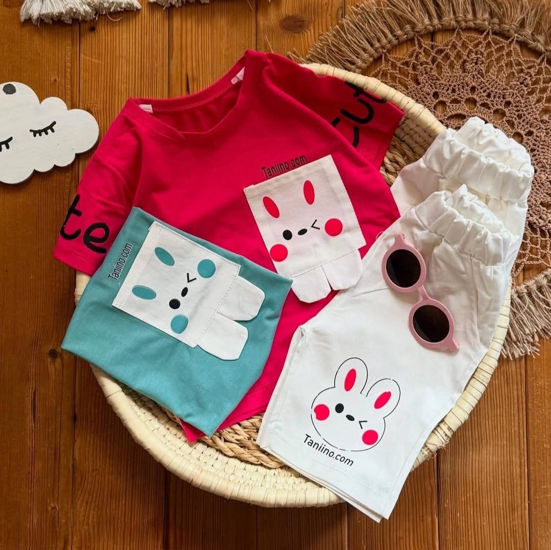 تیشرت شلوارک بچگانه خرگوش کوچولو 🐇