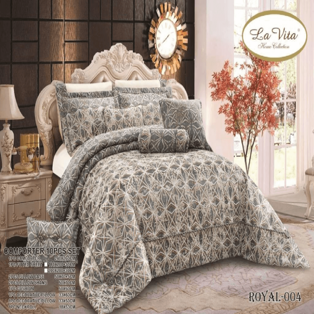 سرویس روتختی مخمل لاویتا Lavita مدل رویال Royal دونفره 8 تکه — تصویر ۴