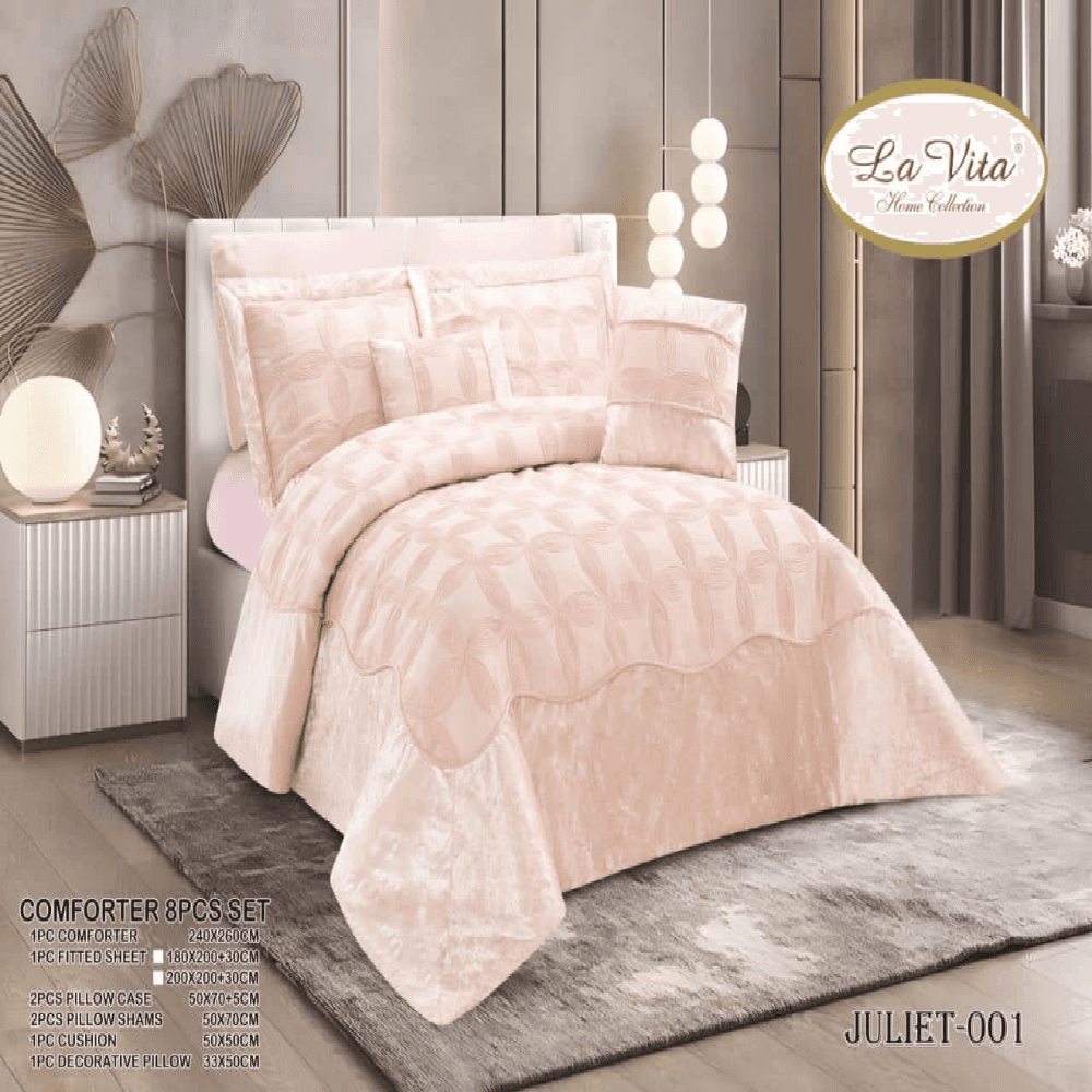 سرویس روتختی مخمل لاویتا Lavita مدل جولیت Juliet دونفره 8 تکه — تصویر ۵