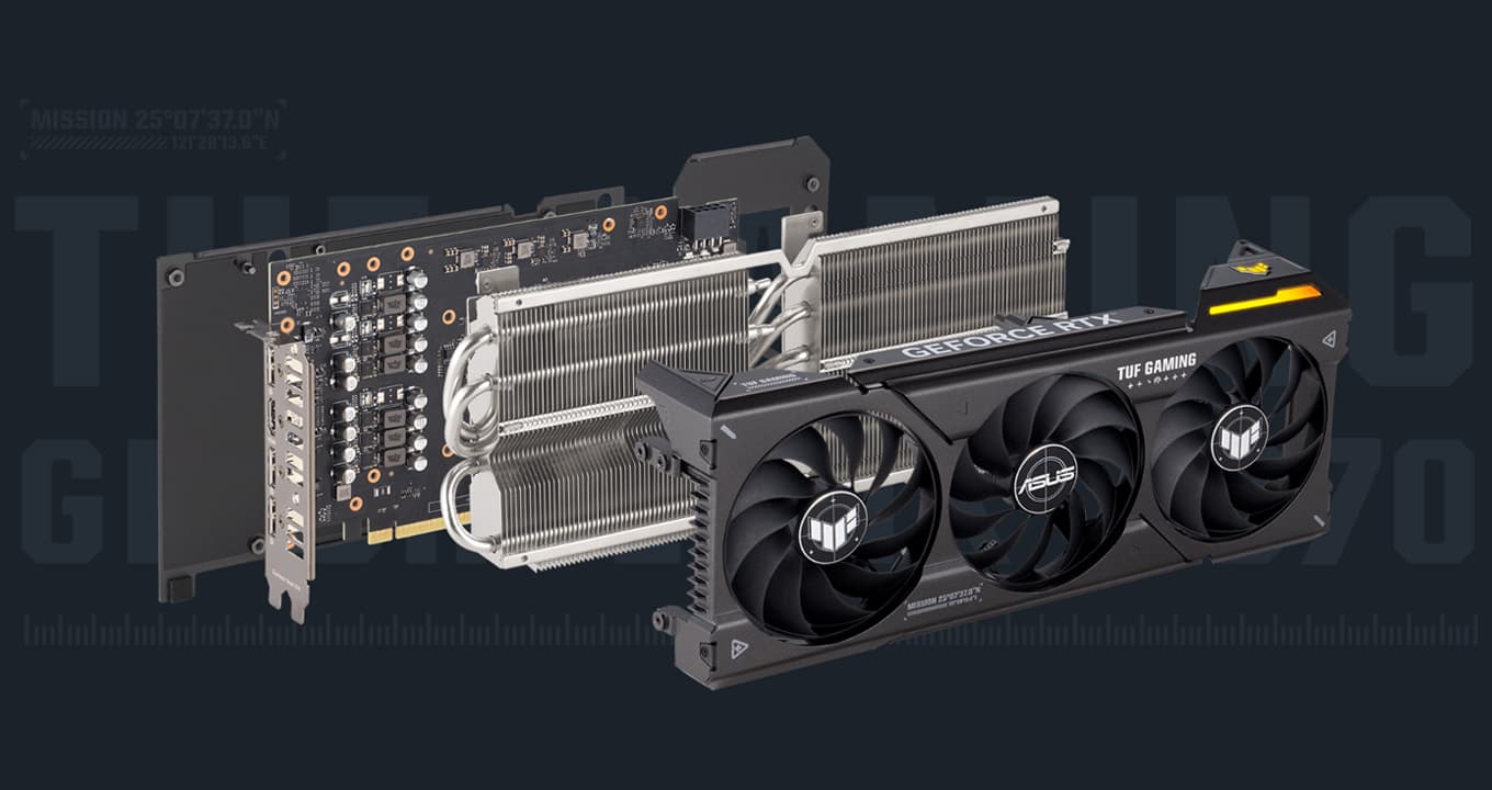 کارت گرافیک ایسوس TUF Gaming GeForce RTX 4070Ti OC Edition GDDR6X 12GB ظرفیت 12 گیگابایت — تصویر ۴