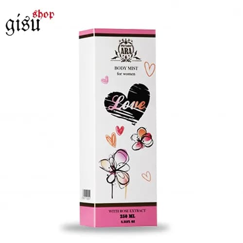 بادی میست زنانه لاو (Love) برند آرا (Ara Perfume) — تصویر ۲