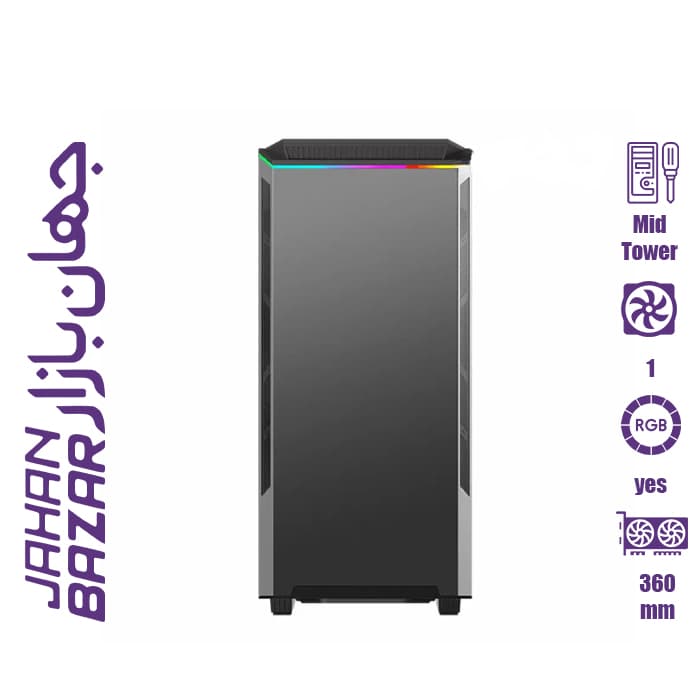 کیس گیمینگ گیم مکس GAMEMAX Paladin T801 رنگ مشکی
