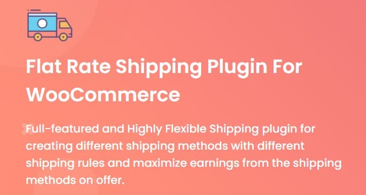 دانلود افزونه وردپرس Flat Rate Shipping For WooCommerce