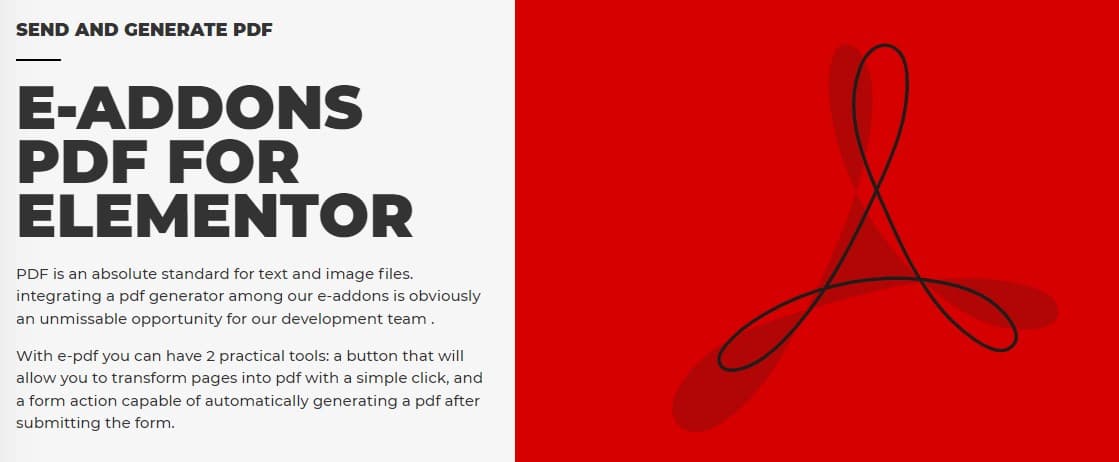 دانلود افزونه وردپرس E-Addons PDF برای المنتور