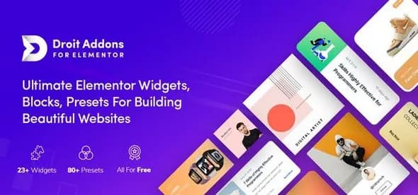 دانلود افزونه وردپرس Droit Elementor Addons Pro