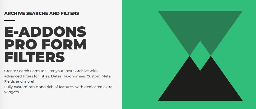 دانلود افزونه وردپرس E-Addons PRO FORM FILTERS برای المنتور