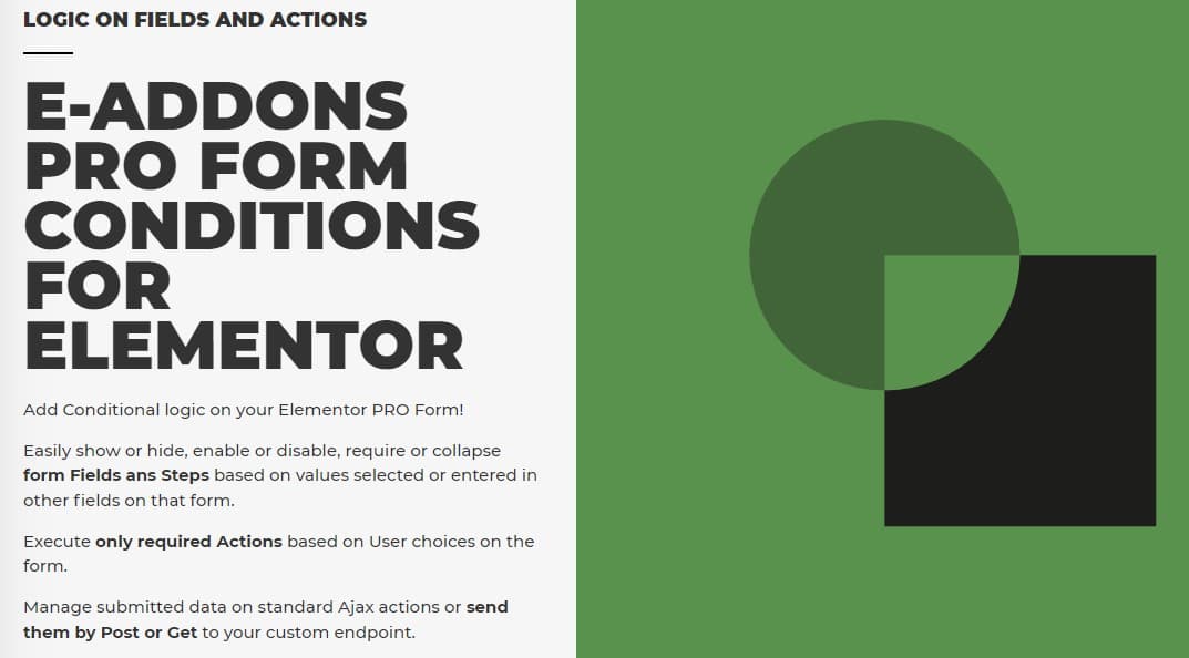 دانلود افزونه وردپرس E-Addons PRO FORM CONDITIONS برای المنتور