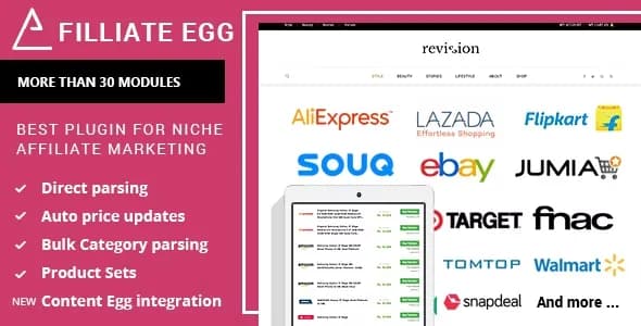 دانلود افزونه وردپرس Affiliate Egg