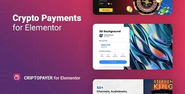 دانلود افزونه وردپرس Criptopayer برای المنتور