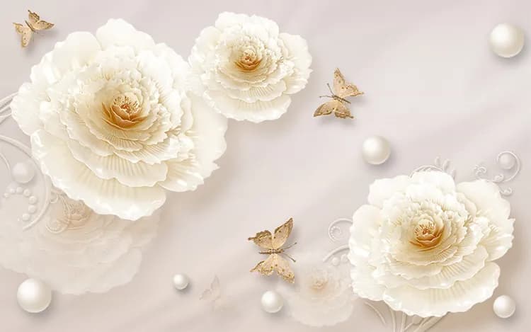 پوستر دیواری سه بعدی پروانه ها