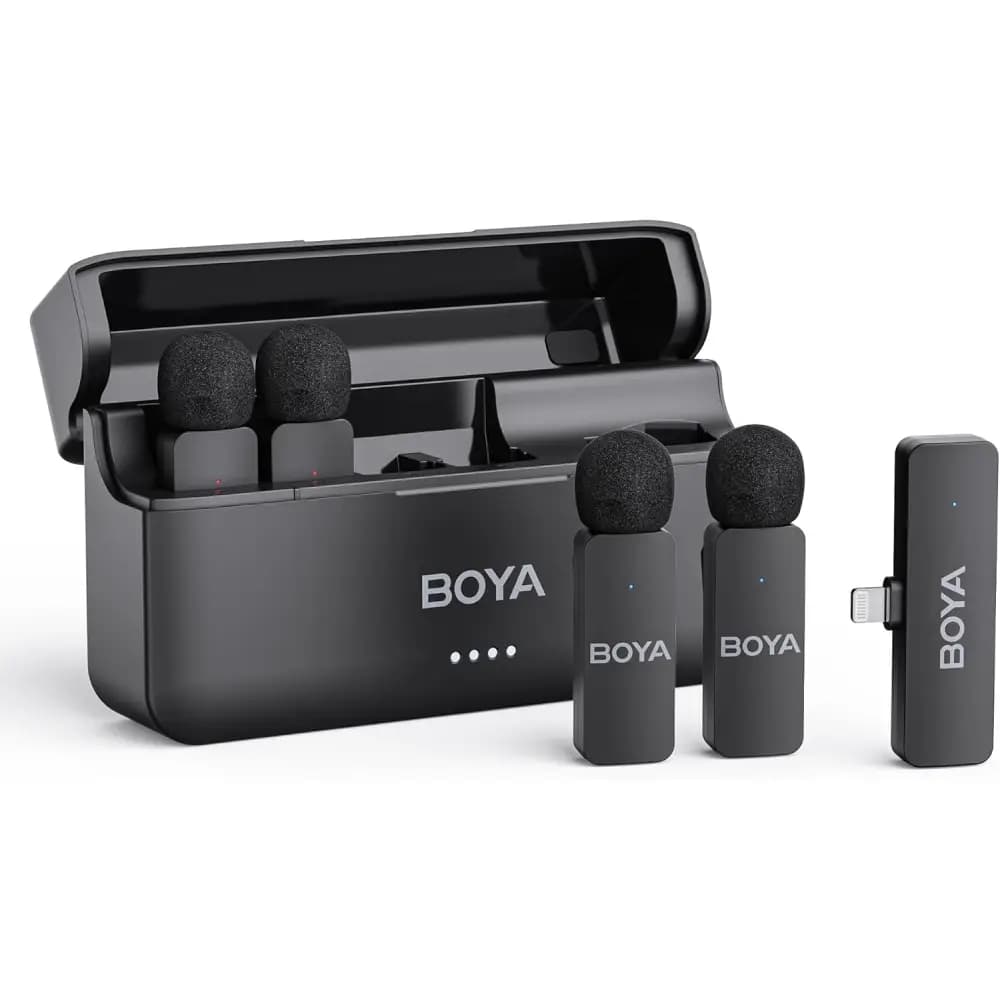 میکروفون یقه ای بی سیم بویا BOYA BY-V4D — تصویر ۲