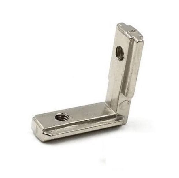 براکت نبشی 90 درجه داخلی پروفیل اسلات 6mm مناسب پروفیل 20*20 به همراه پیچ مغزی