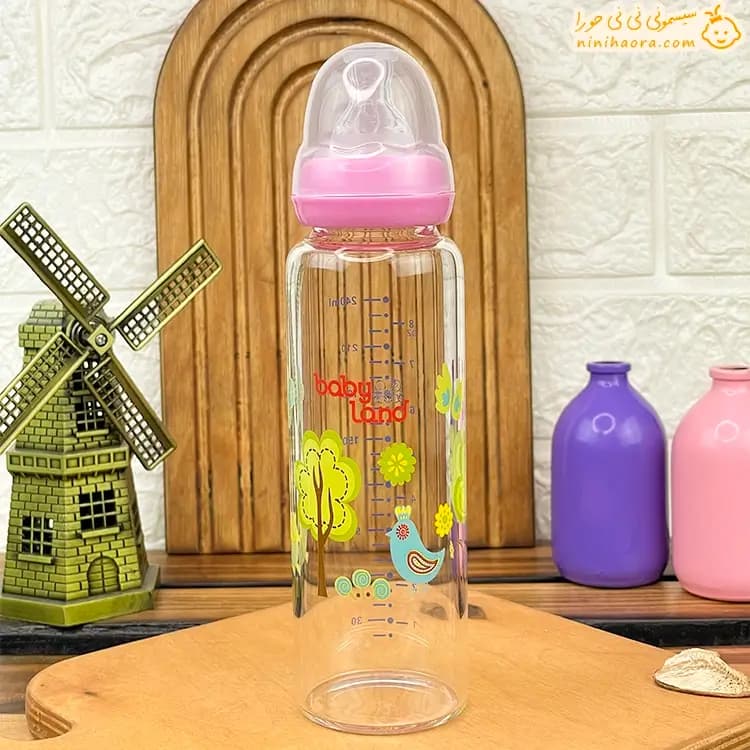 شیشه شیر پیرکس ۲۴۰ میلی لیتر بی بی لند437 — تصویر ۳