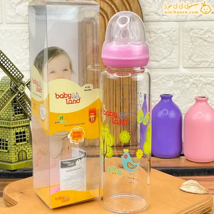 شیشه شیر پیرکس ۲۴۰ میلی لیتر بی بی لند437 — تصویر ۲