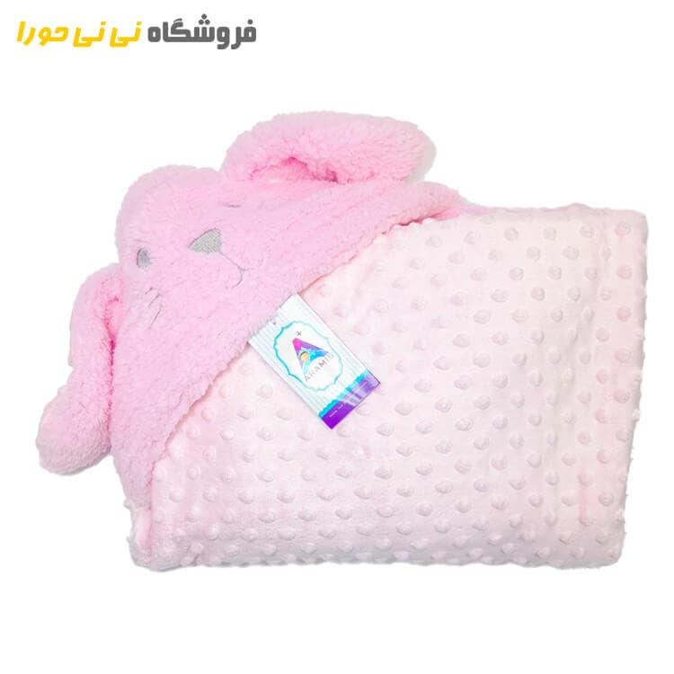 پتو دورپیچ کلاهدار حبابی خرگوش — تصویر ۳