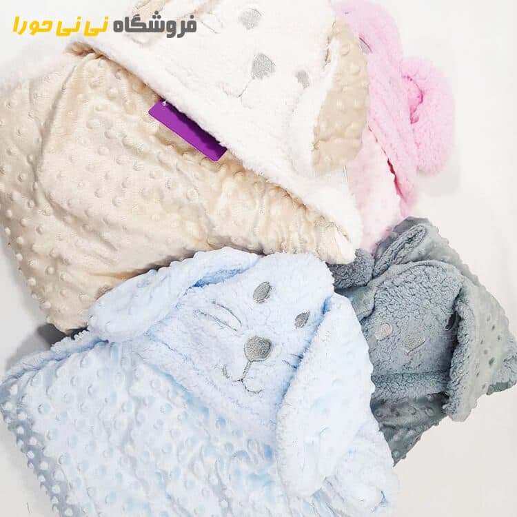 پتو دورپیچ کلاهدار حبابی خرگوش — تصویر ۵