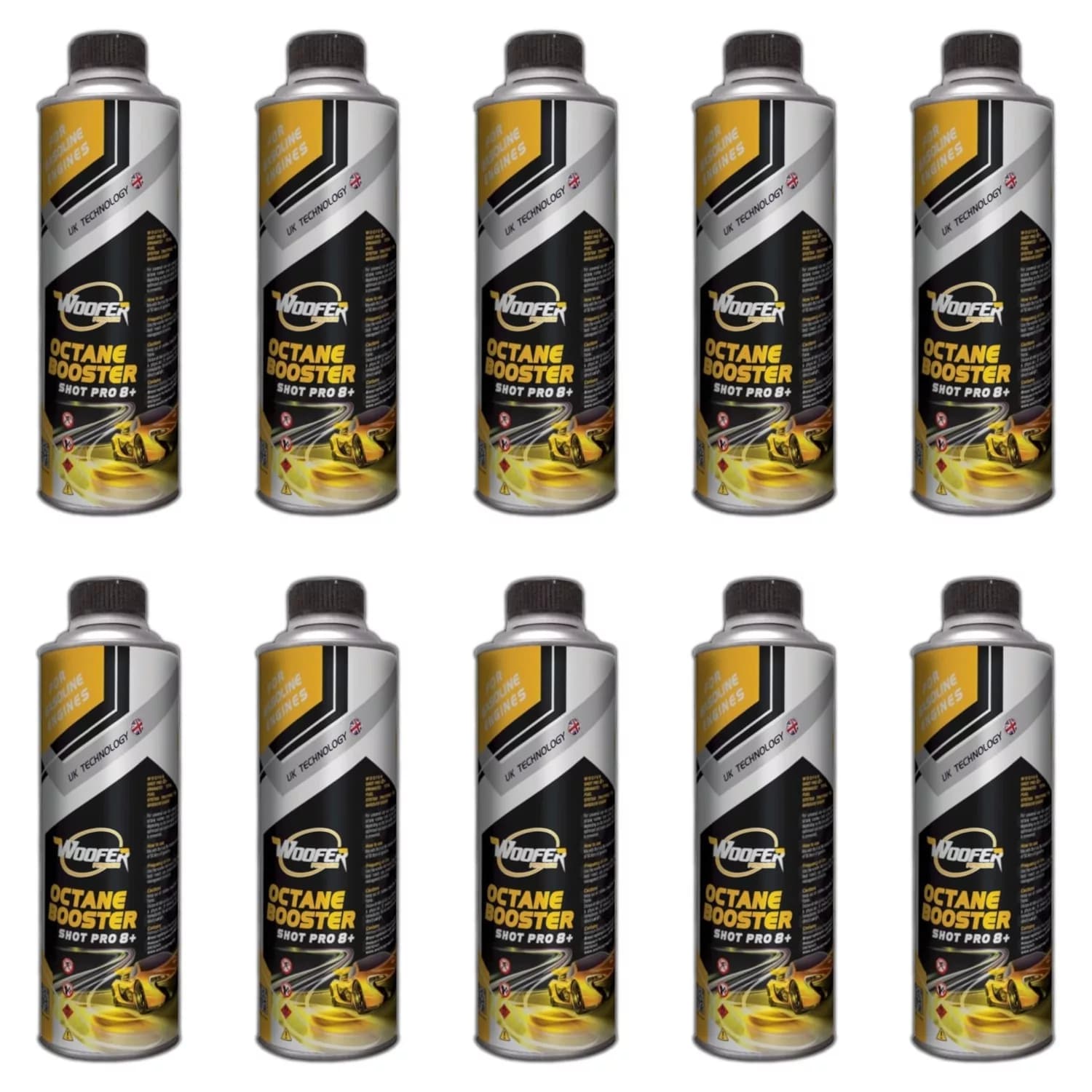 اکتان بوستر ووفر مدل Shot Pro 8 حجم 500 میلی لیتر بسته 10 عددی