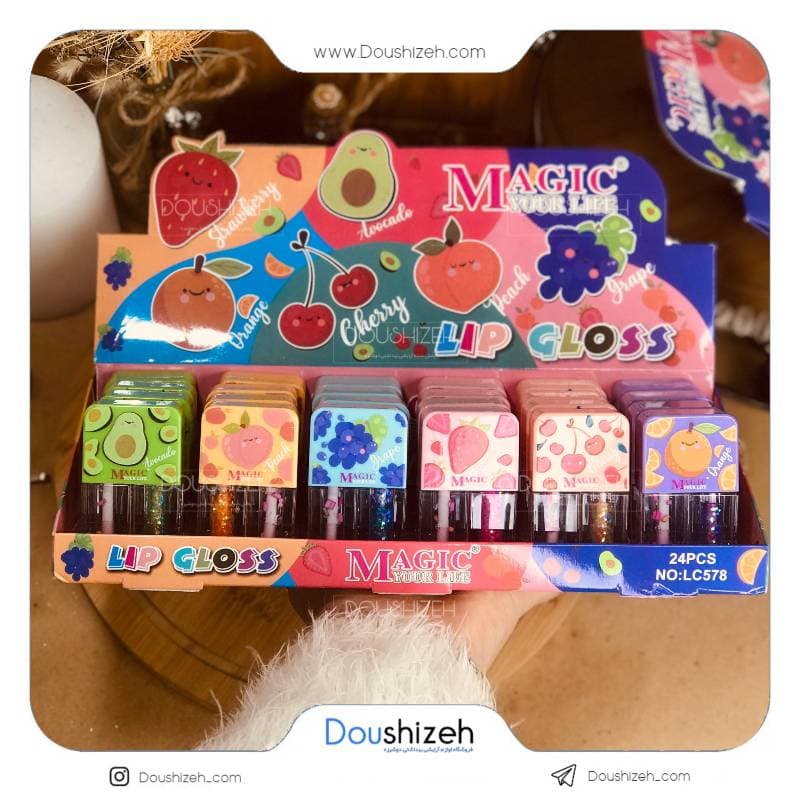 برق لب دو قلو شاین و ساده میوه ای MAGIC — تصویر ۲
