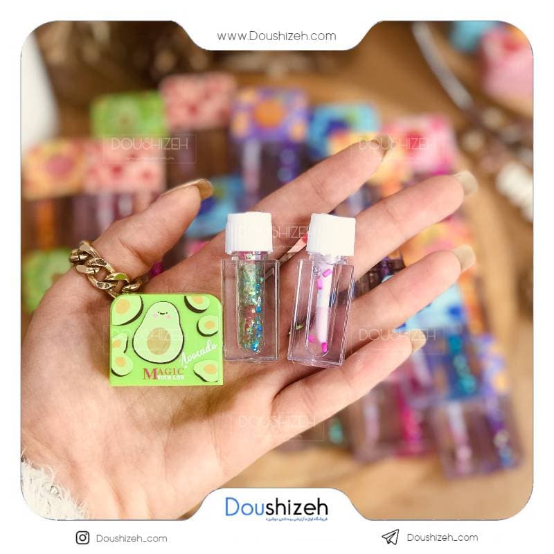 برق لب دو قلو شاین و ساده میوه ای MAGIC — تصویر ۳