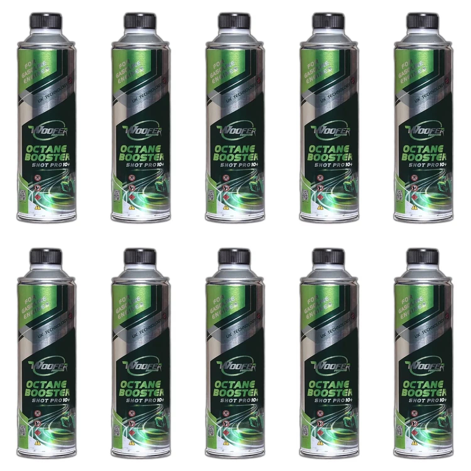 اکتان بوستر ووفر مدل Shot Pro 10 حجم 500 میلی لیتر بسته 10 عددی