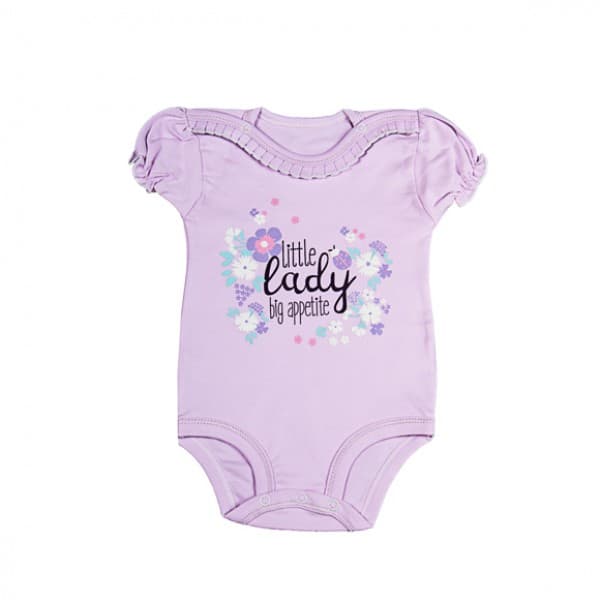 زیردکمه بادی آستین کوتاه کوکالو طرح لیتل لیدی little lady