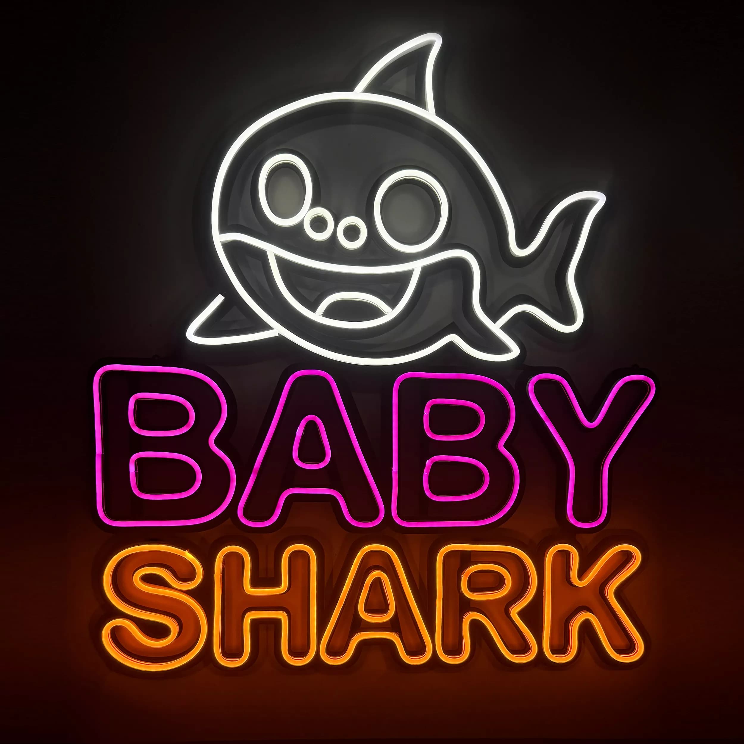 چراغ نئونی مدل baby shark